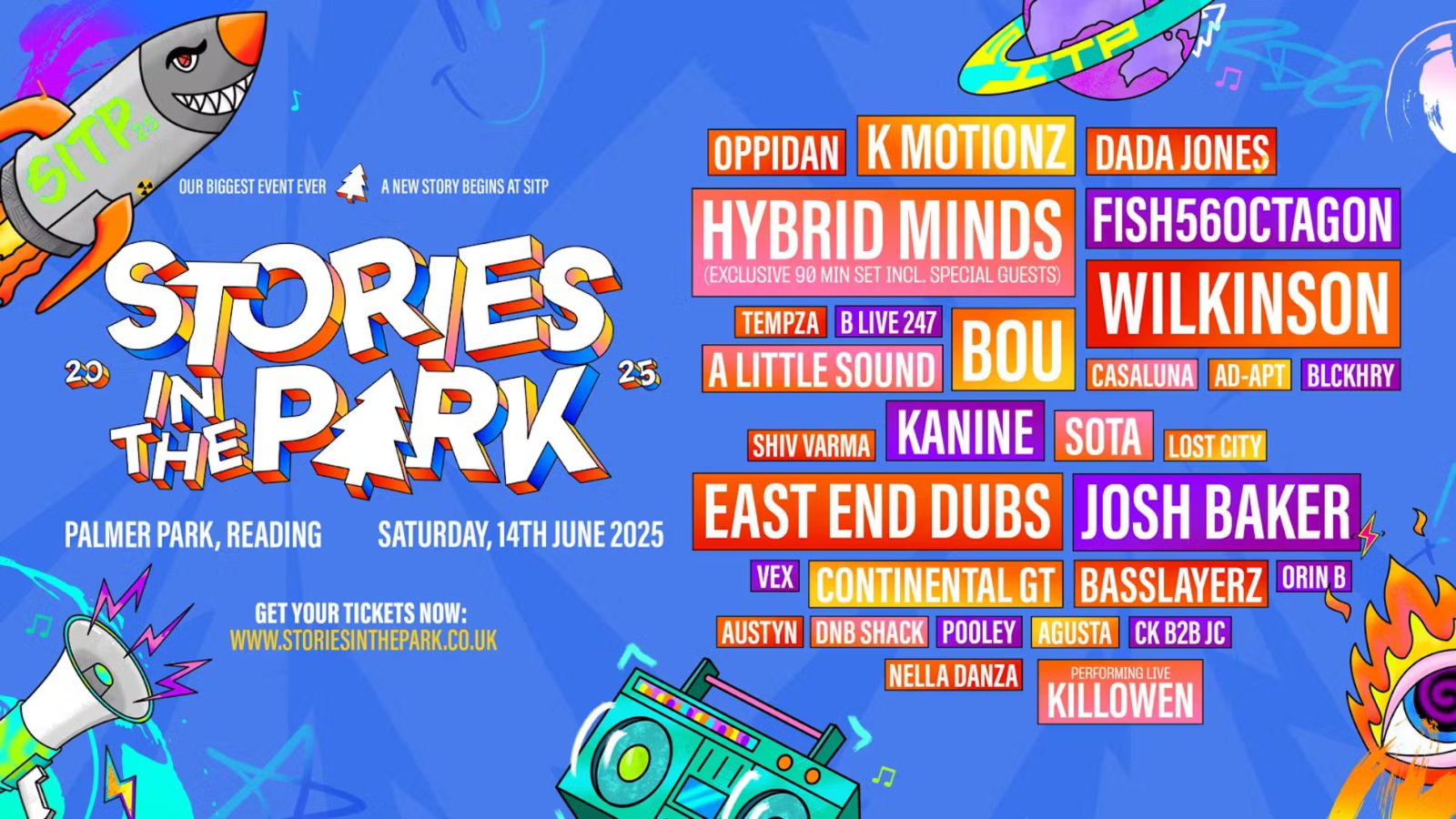 Stories in the Park lineup